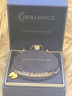 Brilliance Forever Friends With Swarovski Crystals Friendship Bracelet- Like New